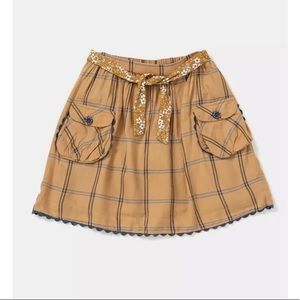 Matilda Jane Just Imagine Freya Girls Plaid Tie Waist Skirt
